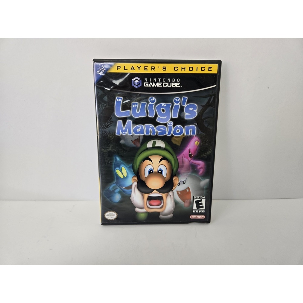 Nintendo Gamecube game Luigi's Mansion w/ booklets Players Choice